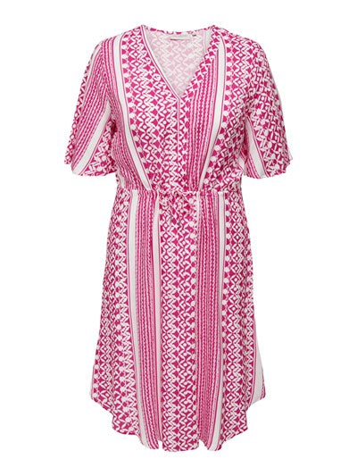 CARMARA DRESS - Flowy Pink Yarrow Maxi Dress for Women | Summer Beach Wedding Party Outfit | Elegant Boho Chic Fashion