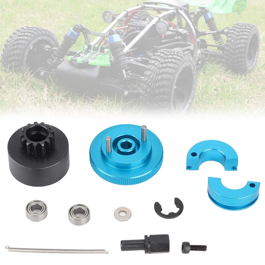 High-Speed RC Car Clutch Bearing Set - 1/10 Scale Engine Accessories with Bell Springs (Blue) | Perfect for Off-Road Racing & RC Car Performance Upgrades