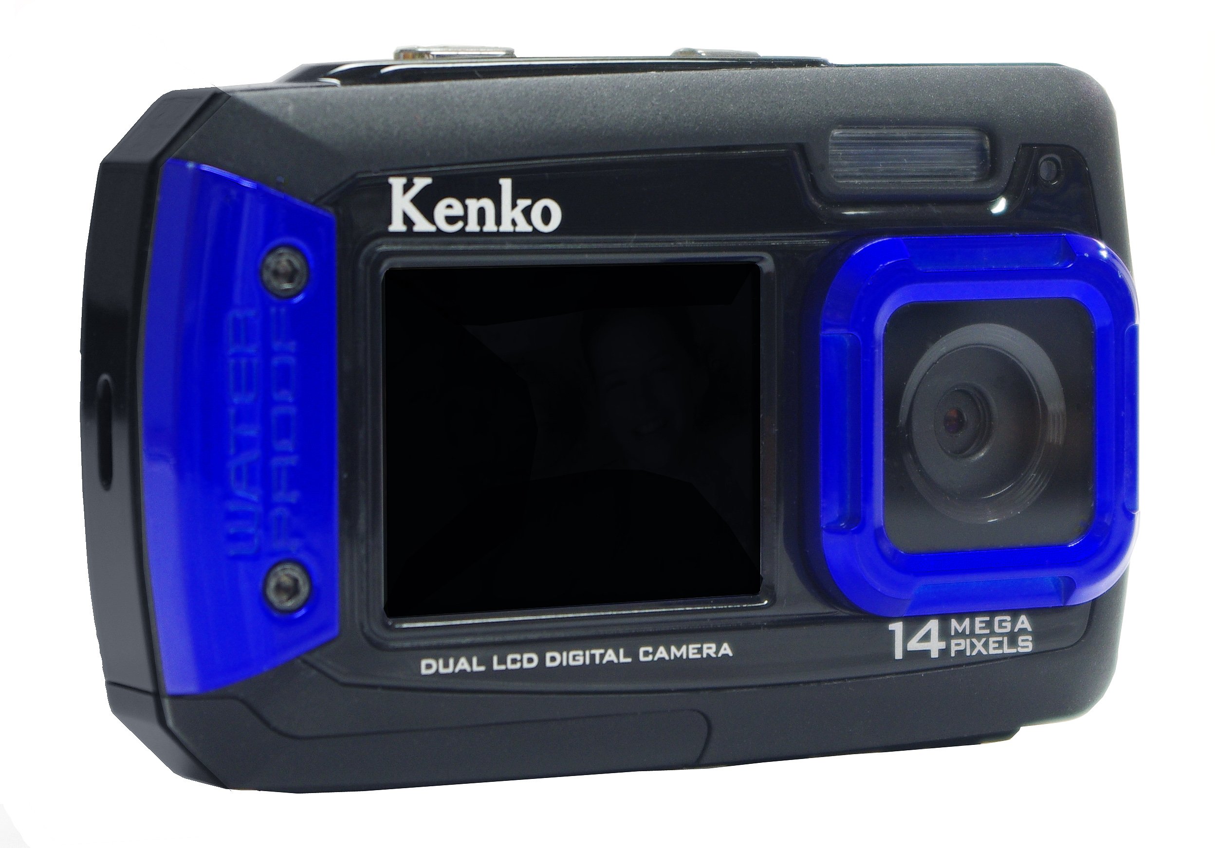 Kenko Waterproof Digital Camera DSC1480DW - IPX8 Waterproof, 1.5m Drop Proof, Dual Monitor for Underwater Photography, Travel & Outdoor Adventures