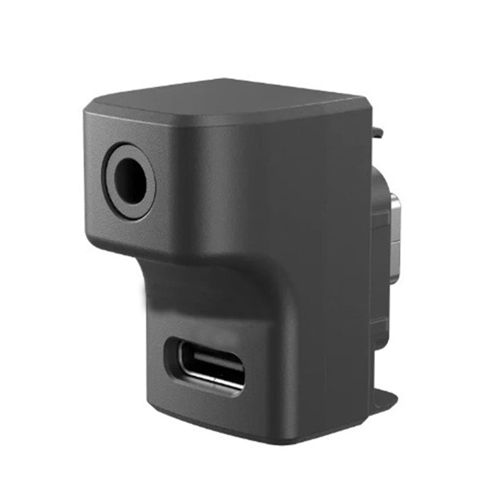 ELFOG® Mic Adapter for Insta 360 Ace Pro - Type-C & 3.5mm Audio Port External Microphone Adapter - Compatible with Insta 360 Ace/Ace Pro Action Cameras - Perfect for Vlogging, Live Streaming & Outdoor Adventures