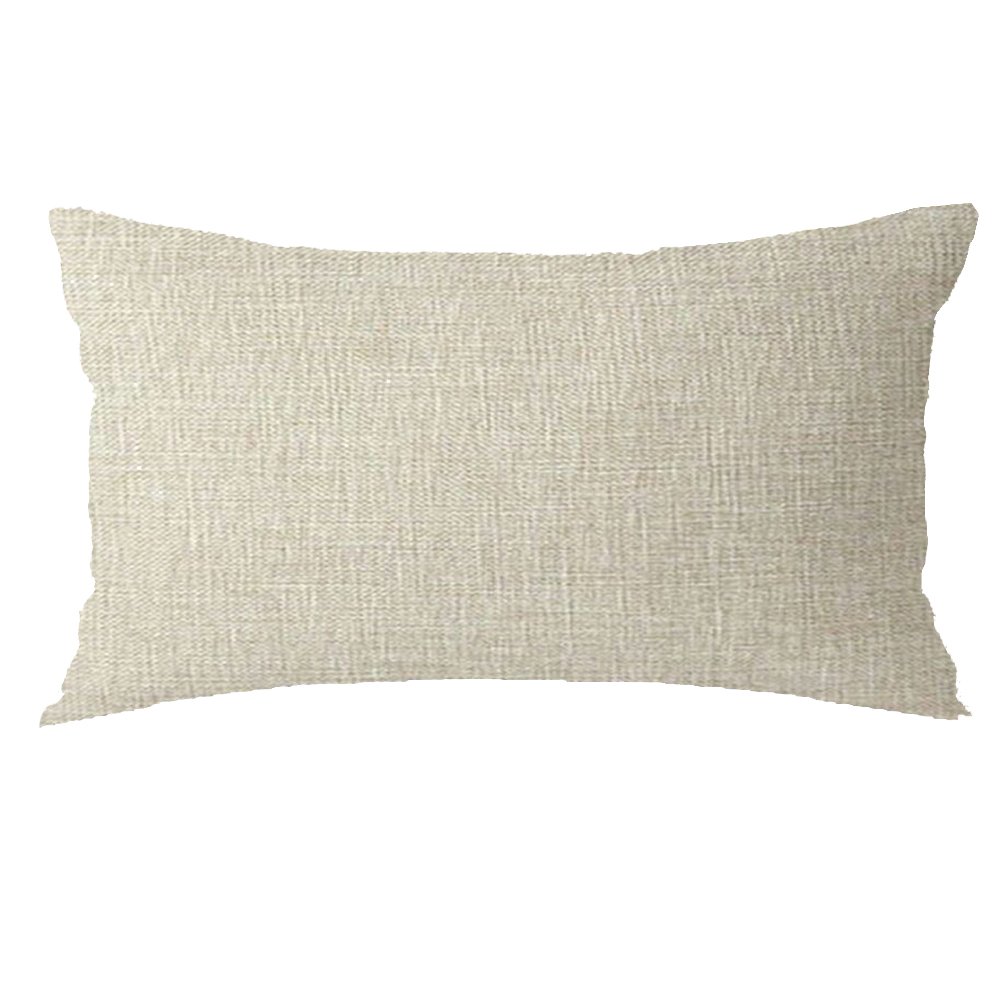 Happy Thanksgiving Autumn Maple Leaf Pumpkin Cotton Linen Throw Pillow Covers 12x20 Inch - Fall Home Decor for Sofa, Couch, Bedroom - Perfect for Thanksgiving, Wedding & Birthday Gifts