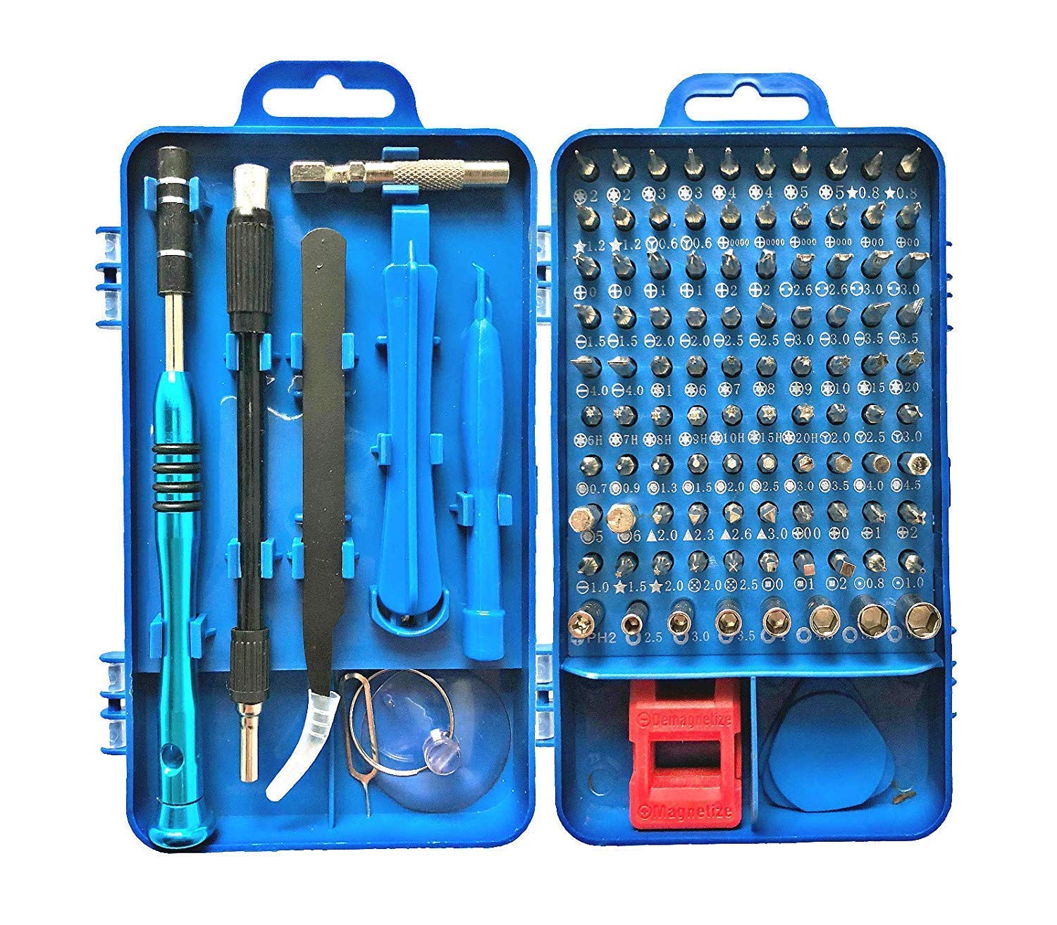 110-in-1 Precision Magnetic Screwdriver Set - Professional Repair Tool Kit for iPhone X/8/7, Cellphones, Computers & Tablets - Fomatrade Blue Driver Kit for DIY Electronics Repair & Maintenance