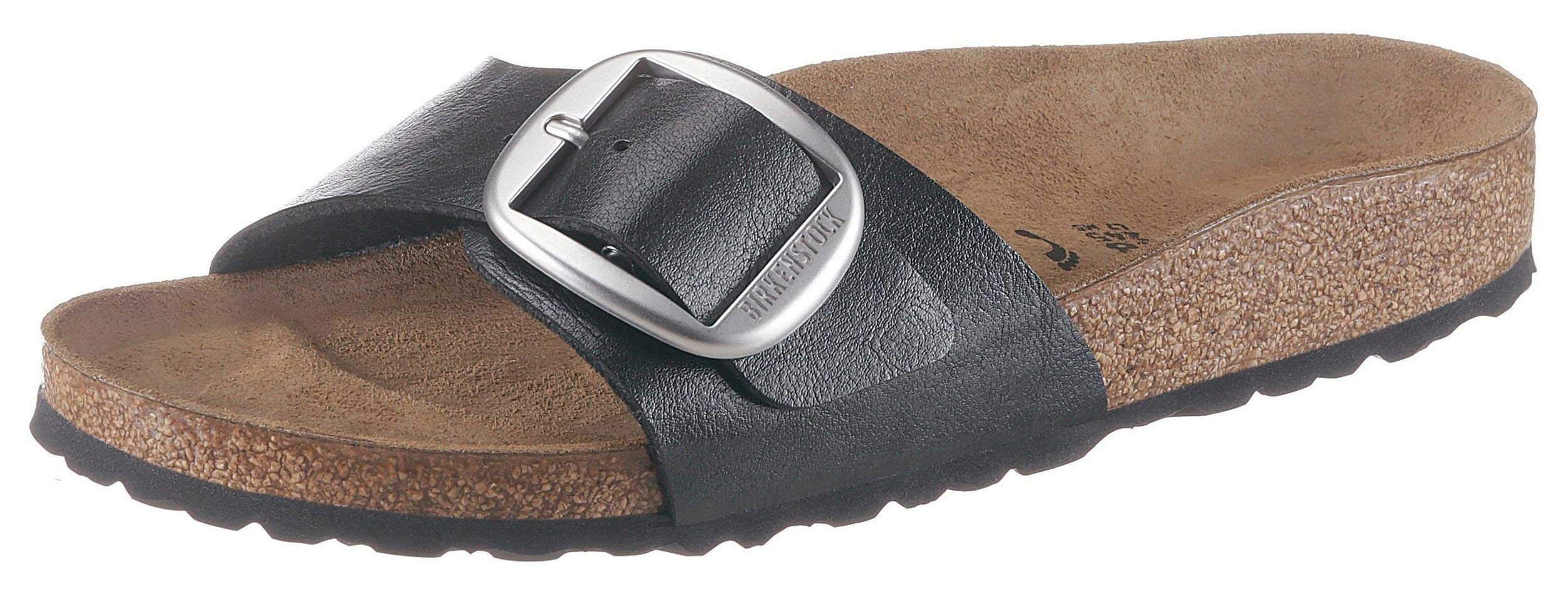 Birkenstock Women's Madrid Big Buckle Sandals - Comfortable Leather Slides for Casual & Summer Wear - Perfect for Beach, Travel, and Everyday Outfits