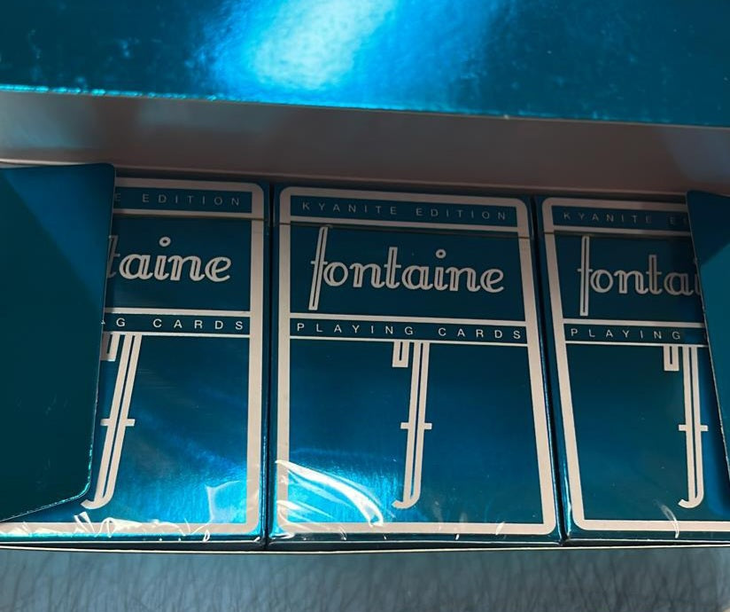 Kyanite Foil Fontaines Playing Cards - Premium Collectible Deck for Cardistry, Magic & Poker | Perfect for Card Tricks, Performances & Game Nights