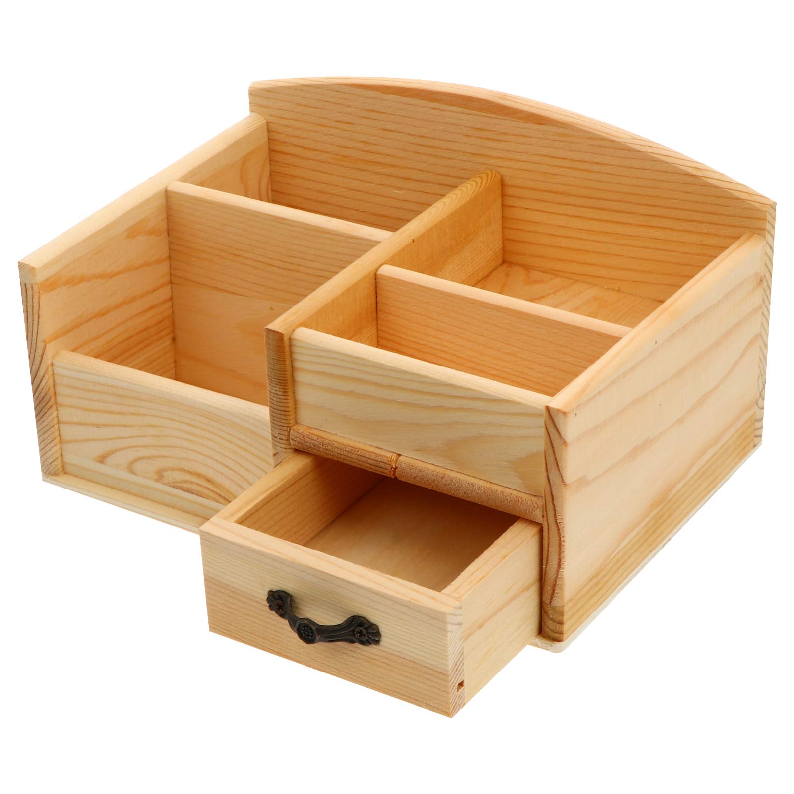 Cabilock Wooden Desktop Organizer - Multifunctional Storage Box & Table Organizer for Office, Home, and School - Perfect for Storing Pens, Papers, and Office Supplies