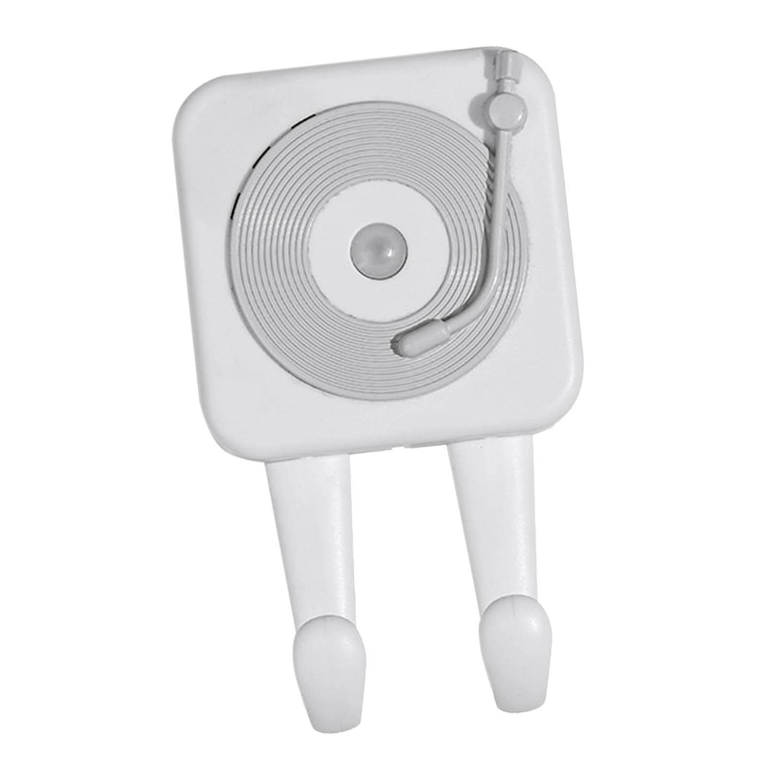 Motion Sensor Key Holder - Voice Reminder Wall Hook for Home & Office (White) - Perfect for Entryway & Bathroom Organization