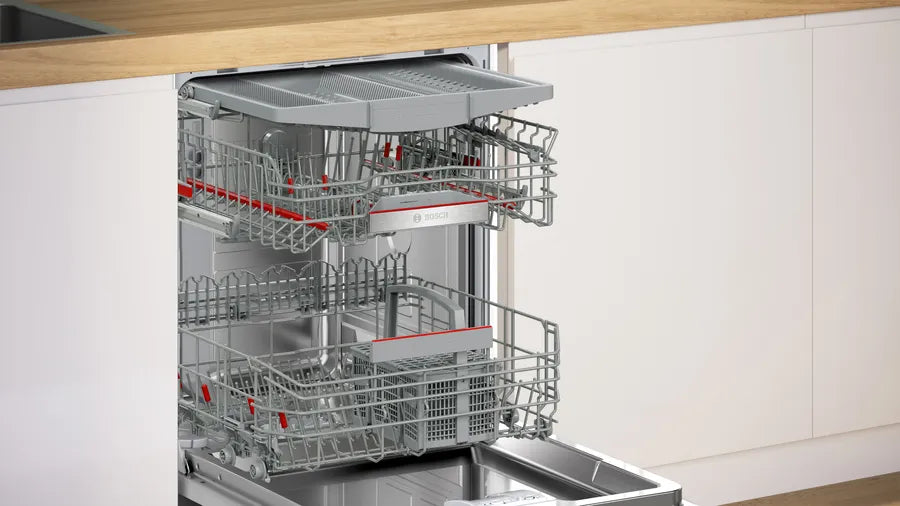 Bosch Series 6 60cm Built-In Dishwasher SMV6HCX01A - Energy Efficient, Ultra Quiet 44dB - Perfect for Kitchens, Apartments & Small Homes