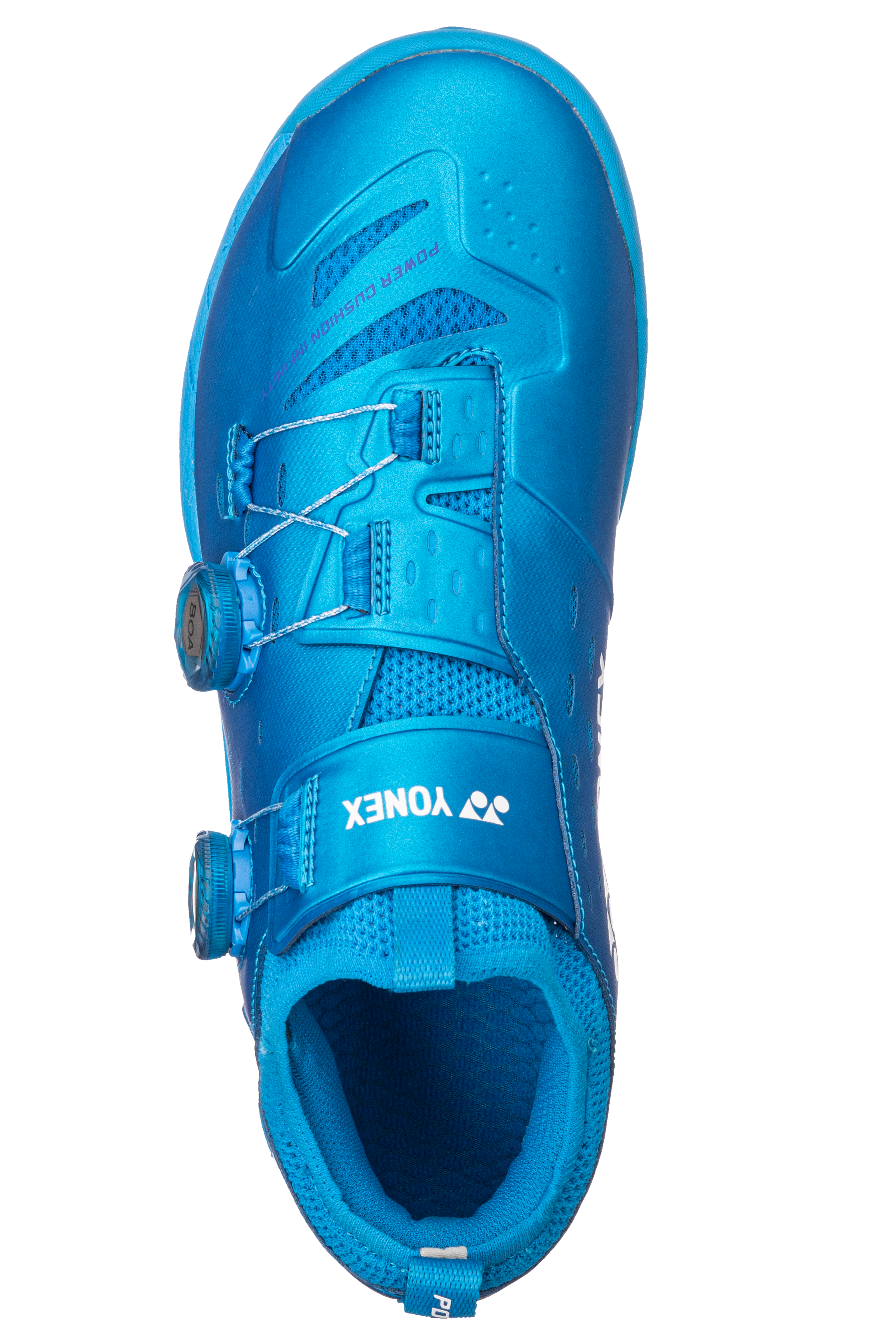 Yonex Power Cushion Infinity 2 Badminton Shoes for Men & Women - Lightweight Comfort with Metallic Blue Design - Perfect for Indoor Court Sports & Training