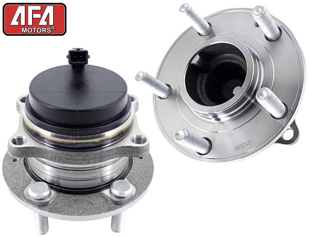 512556 Rear Wheel Bearing Hub Assembly 5 Lug - Compatible with Kia Sedona 2015-2019 | Low Runout Design | 2 Pack Set | Perfect for Smooth Ride & Long-Lasting Performance