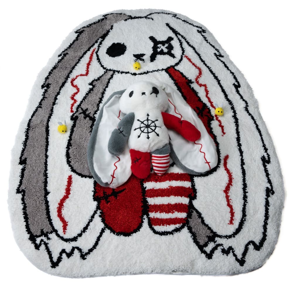 ADHD Rabbit Rug - Soft Plush Floor Mat for Kids Room, Playroom & Nursery - Perfect for Sensory Play, Relaxation & Decor