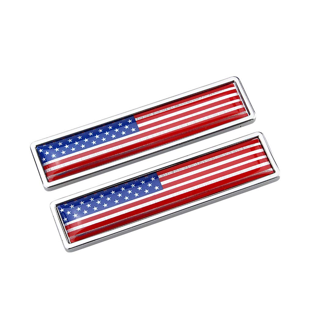 DIY Car Sticker Emblems - USA State Flags Metal Decals with Adhesive Backing | Exterior Car Accessories for Bumpers, Windows & Body Styling | Perfect for Personalizing Vehicles, Showing Patriotism & Enhancing Car Appearance