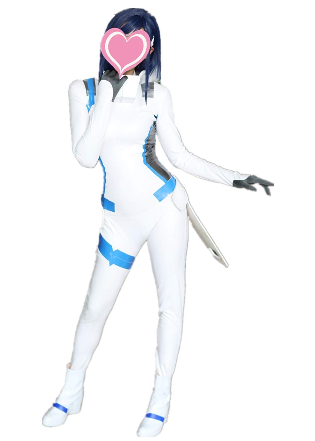 Darling in The FRANXX Ichigo & Code 02 Cosplay Costume Set - Anime Bodysuit Outfit for Halloween, Comic Con & Cosplay Events