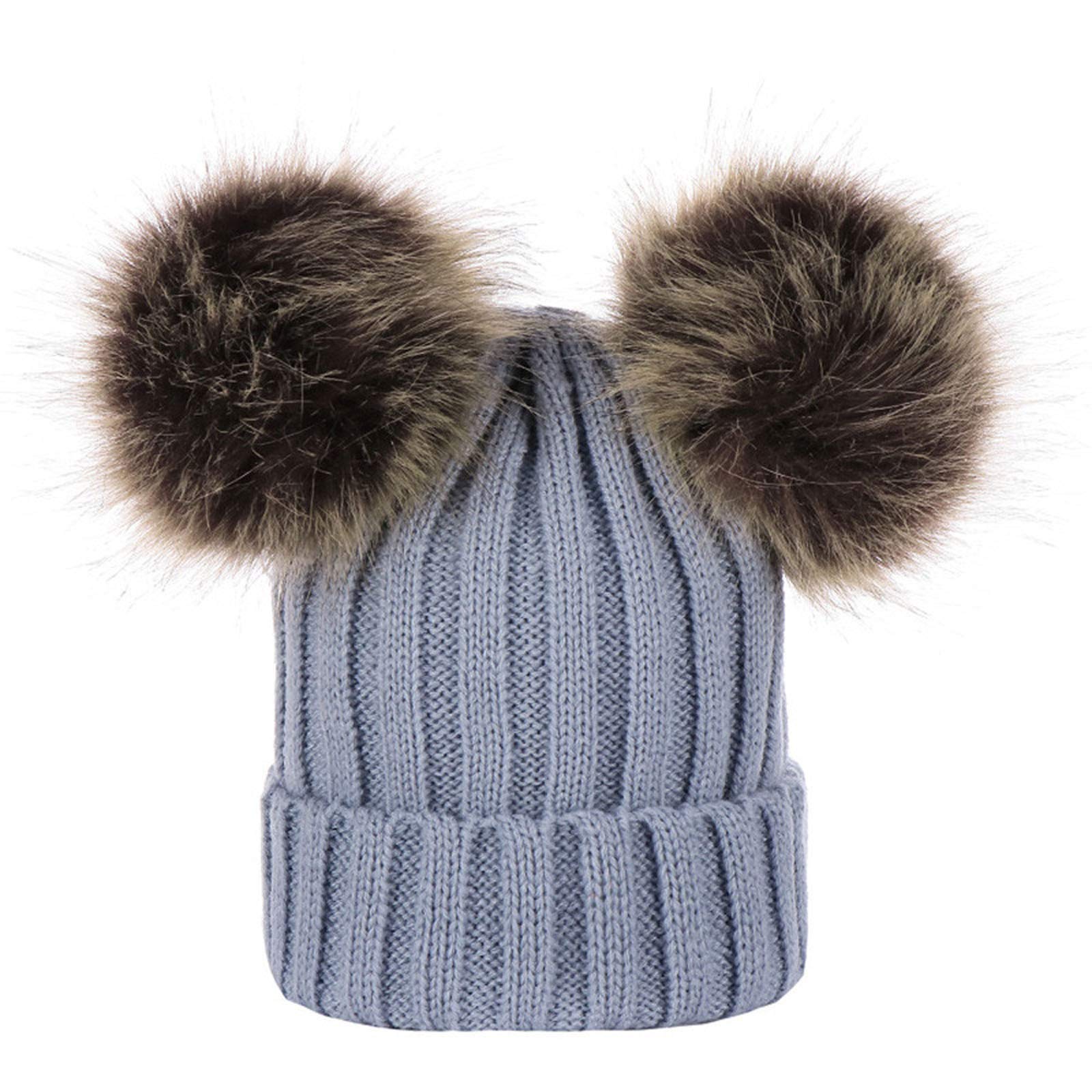 Warm Knit Winter Hat for Men & Babies - Soft Wool Baseball Cap for Cold Weather - Perfect for Outdoor Activities, Snow Sports, and Family Matching Outfits
