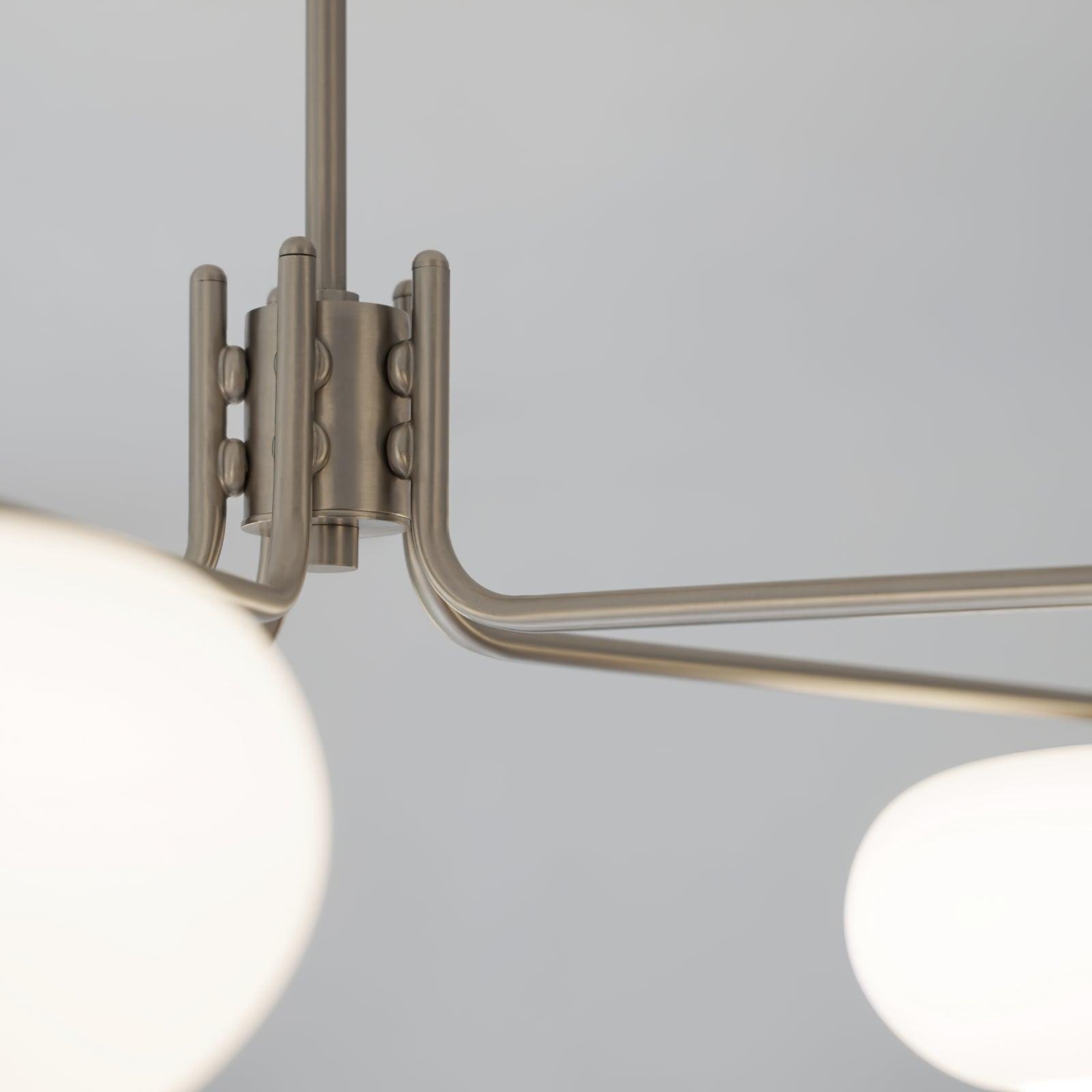 Brandon Crystal Chandelier - Elegant Modern Ceiling Light Fixture for Dining Room, Bedroom & Living Room Decor | Energy Efficient LED Lighting | Easy Installation