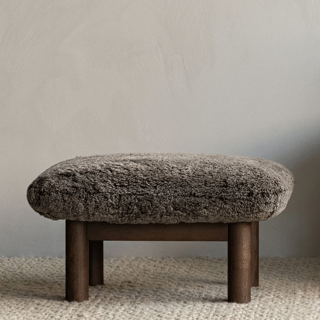Brasilia Ottoman - Modern Round Storage Ottoman with Lift Top, Upholstered Footrest & Coffee Table - Perfect for Living Room, Bedroom & Home Decor