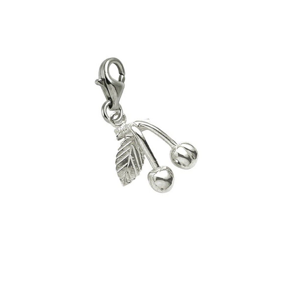 Cherry Charms with Lobster Claw Clasp - Dainty Jewelry Charms for Bracelets & Necklaces - Perfect for DIY Jewelry Making, Gift Giving & Everyday Wear