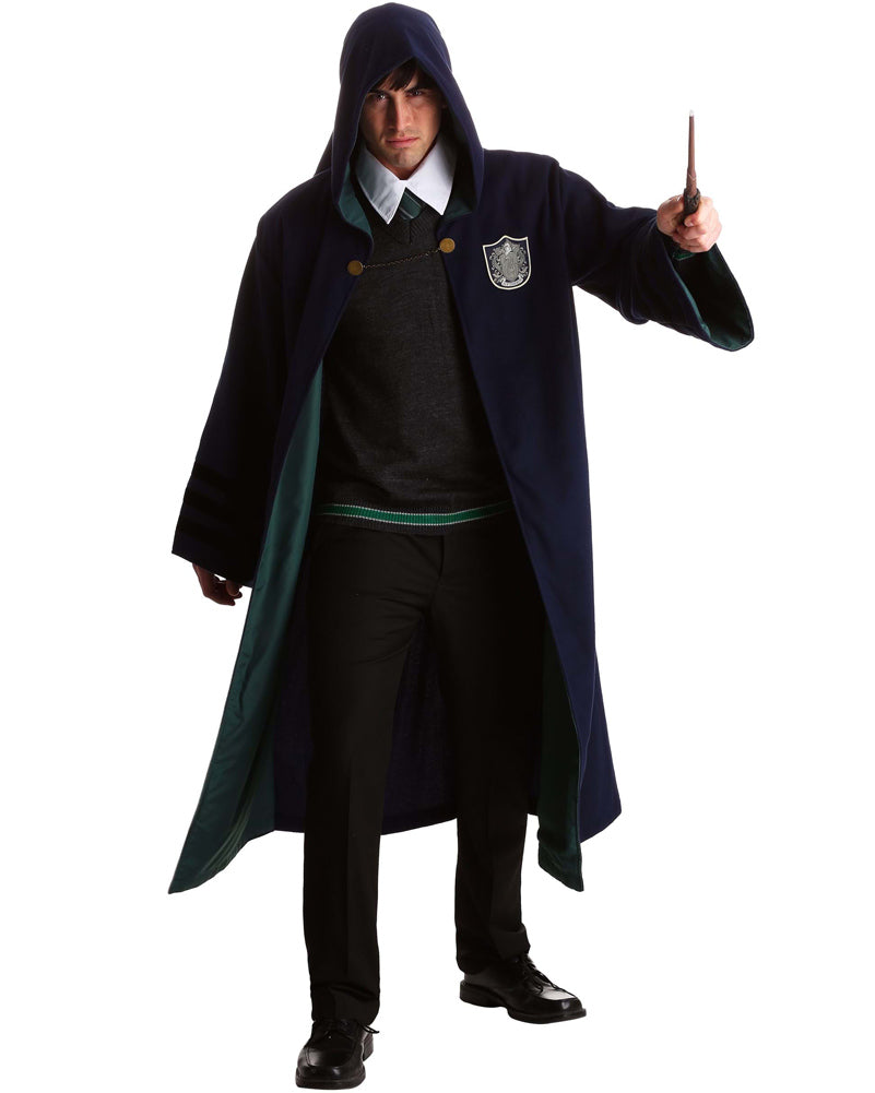 1920s Vintage Slytherin Robe for Adults - Harry Potter Inspired Wizard Costume - Perfect for Halloween, Cosplay, and Themed Parties