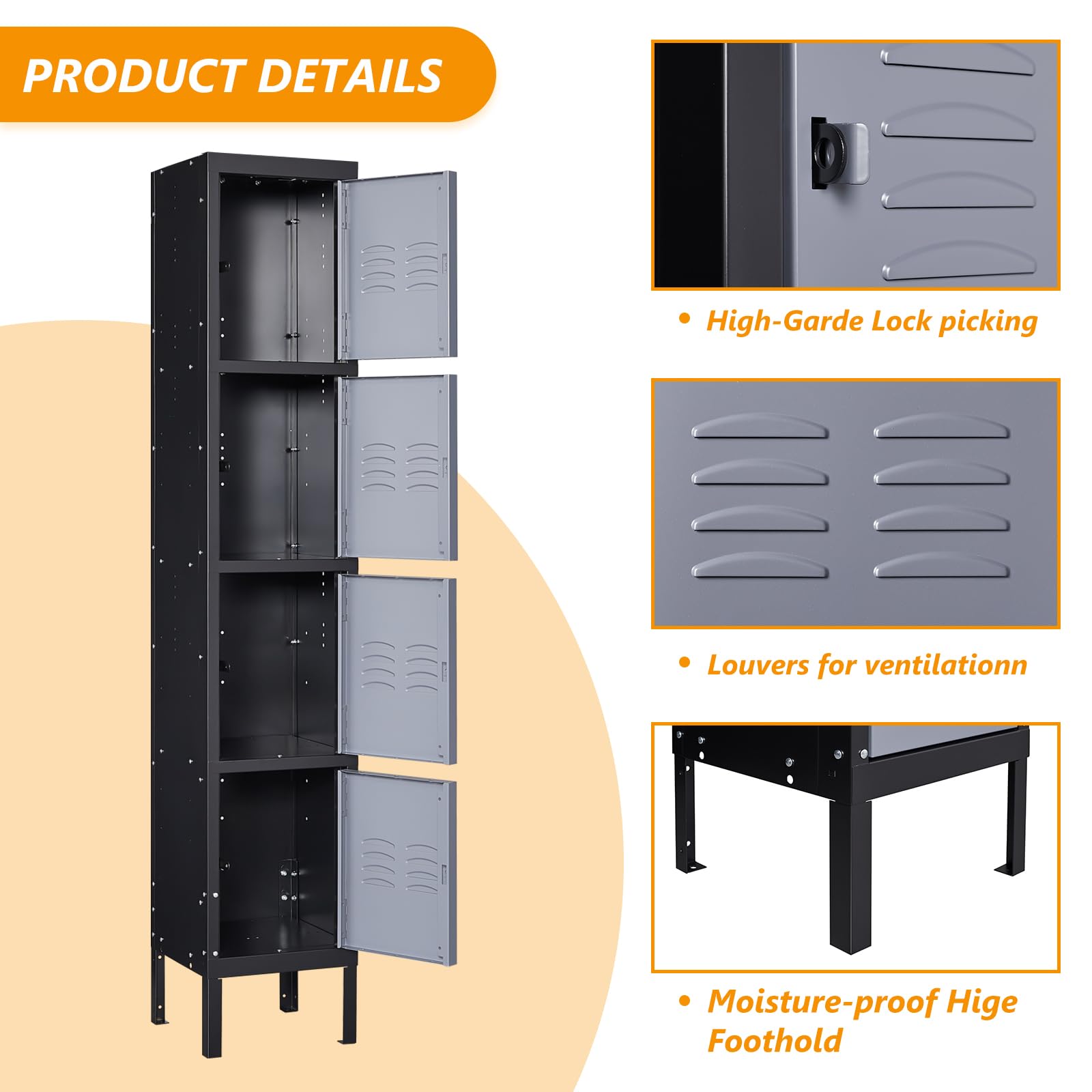 STANI 4-Door Metal Locker - 66
