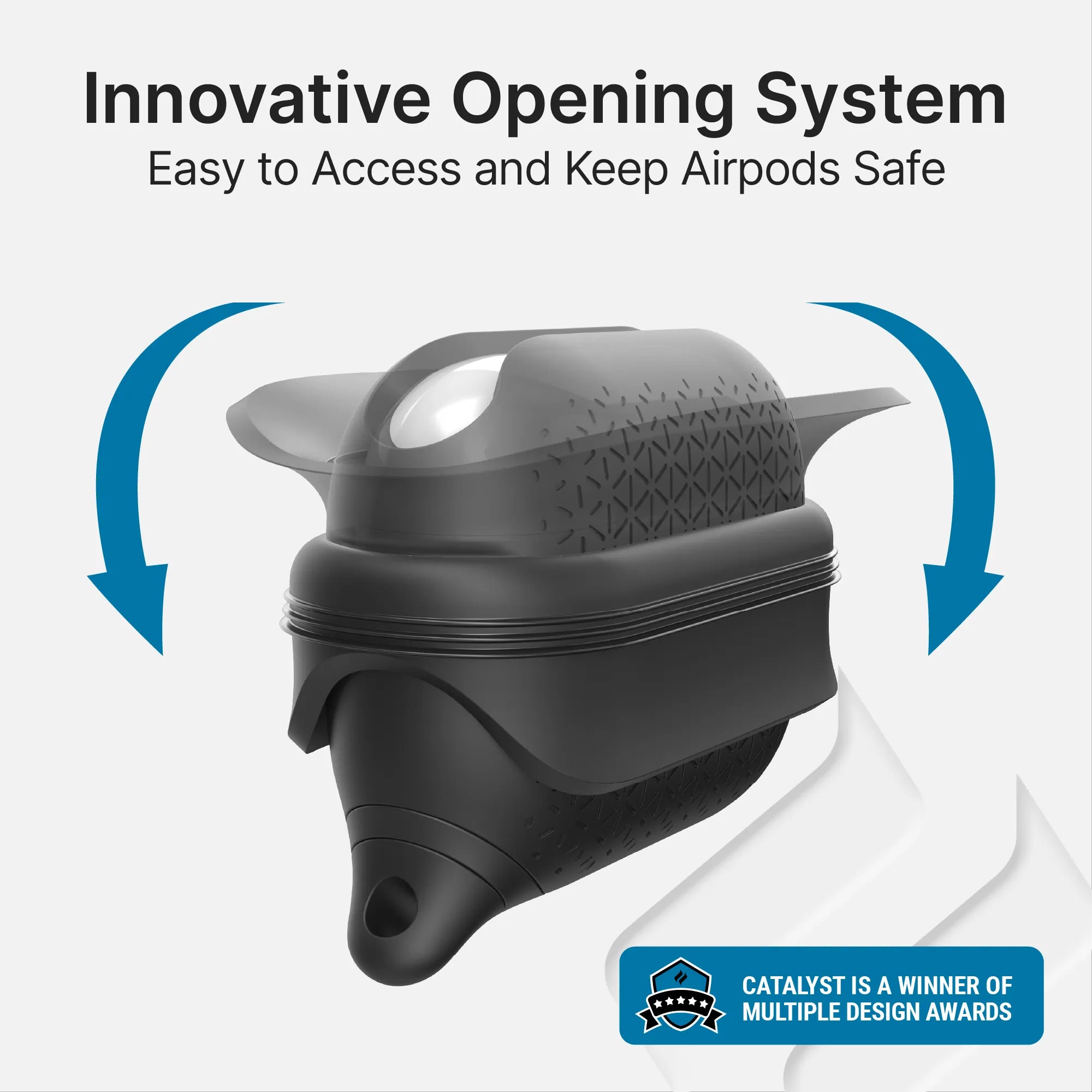Apple AirPods Pro (2nd Generation & 1st Gen) Waterproof Protective Case with Carabiner Clip - Perfect for Running, Hiking & Outdoor Activities