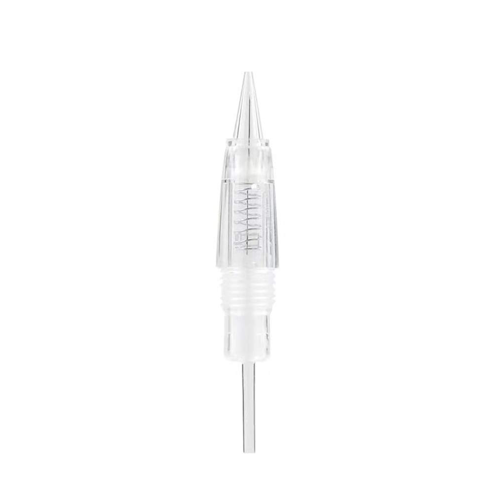 11M Tattoo Needle Cartridges for Permanent Makeup - Eyebrow, Eyeliner & Lip Tattooing - Compatible with Tattoo Machines & Microblading Pens - Clear Professional Grade Cartridges (Pack of 1) - Perfect for Salon, Studio & Home Tattoo Artists