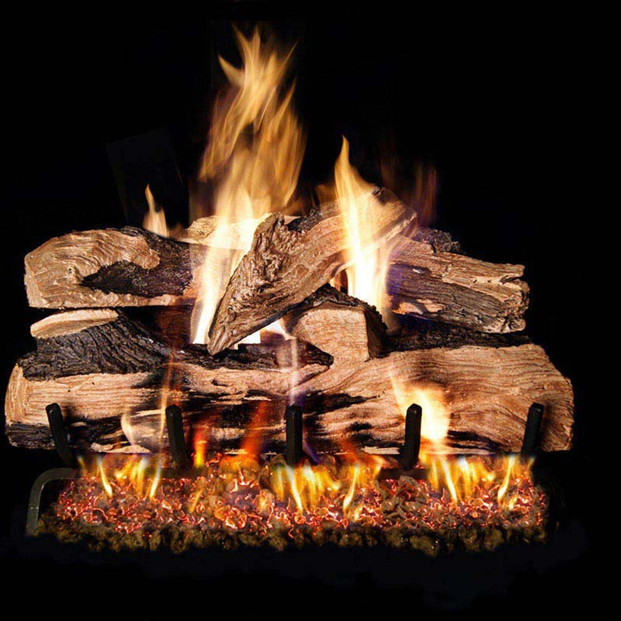 30 Ventis Cord Oak Vented Firewood Logs - Premium Seasoned Hardwood for Fireplaces, Wood Stoves & Outdoor Fire Pits - Long Burning, Low Smoke, High Heat Output - Perfect for Camping, Backyard BBQs & Cozy Winter Nights