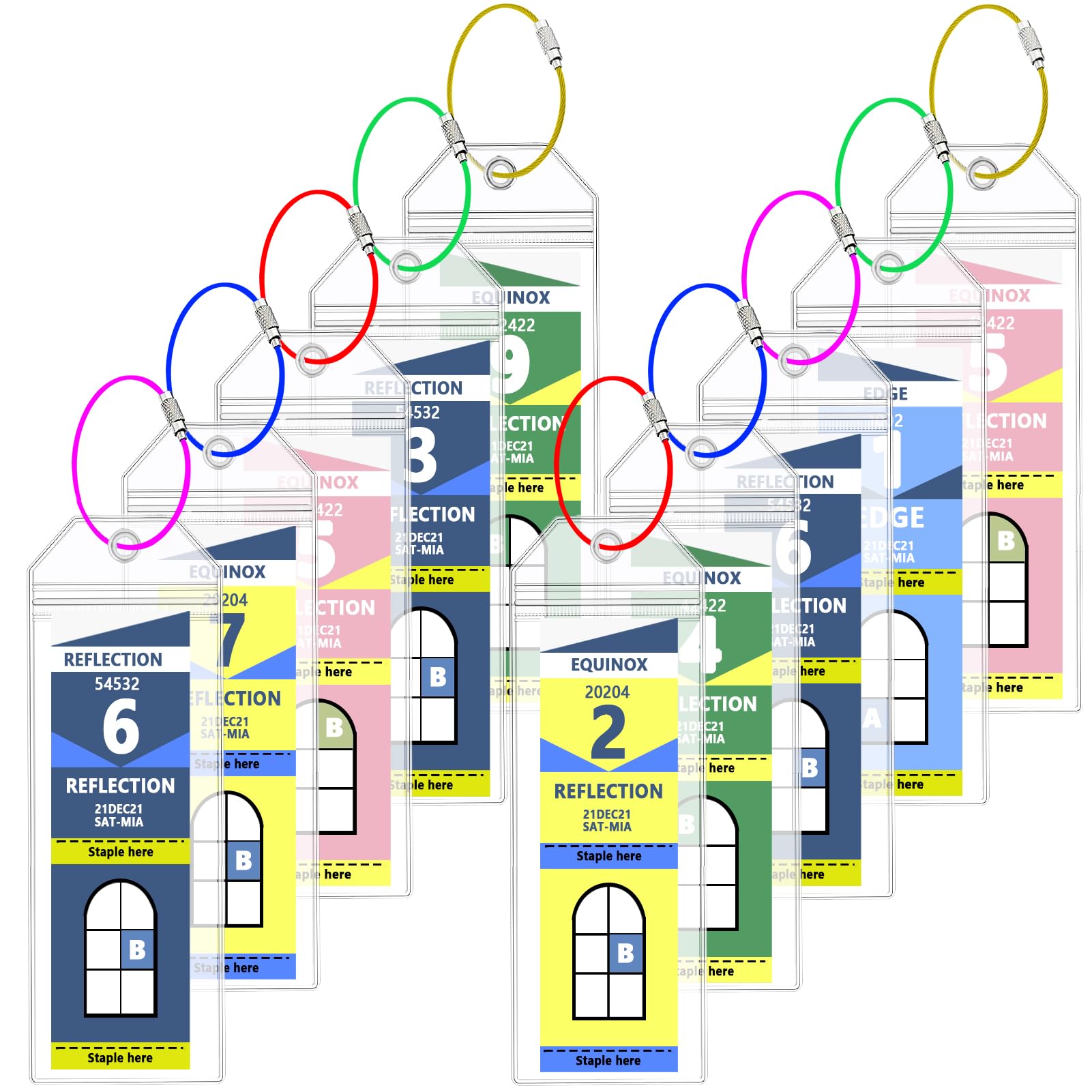 10-Pack Celebrity Luggage Tag Holders - Universal Fit for All Celebrity & Royal Caribbean Cruise Ships (2025-2026) | Durable Cruise Essentials for Easy Baggage Identification