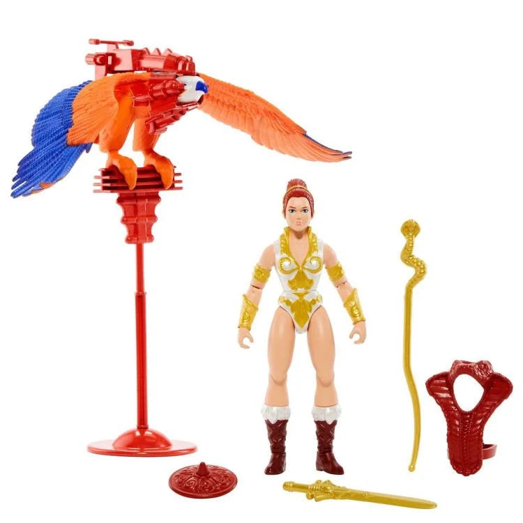 Masters of the Universe Origins Teela and Zoar Exclusive 2-Pack Action Figure Set - Collectible He-Man Toy for Display & Play | Perfect for Fans, Gift Giving & Nostalgic Collections