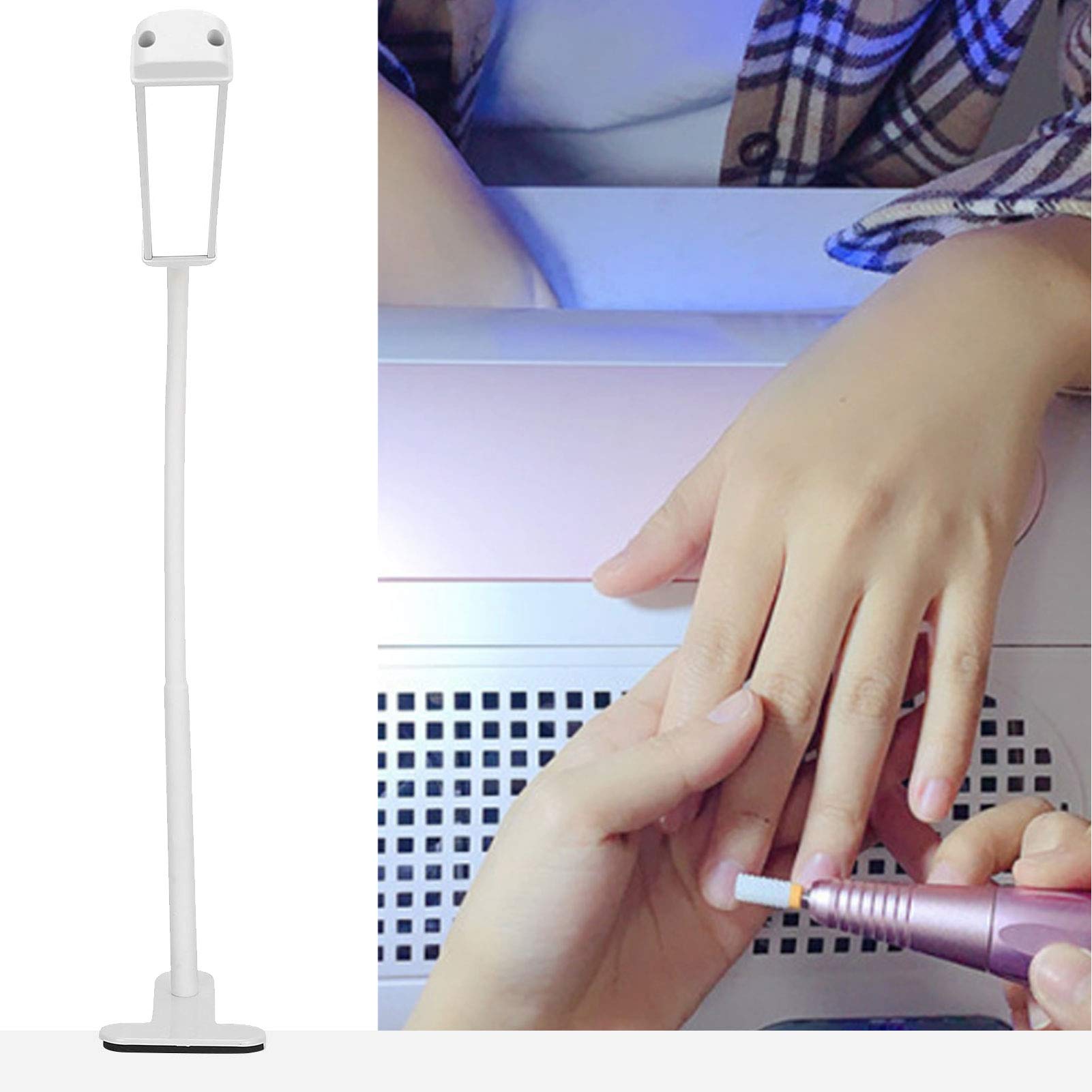 Adjustable LED Desk Lamp with Clamp - USB Powered Eyecare Light with 3 Color Modes, One-Touch Control Gooseneck Task Light for Reading, Working, Nail Art & Tattoo - Perfect for Home Office, Study & Beauty Salon