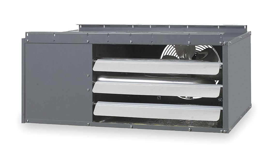 Dayton 30000 BTU/H Natural Gas or LP Gas Unit Heater - Model 2RYU7 | Perfect for Warehouse, Garage & Workshop Heating