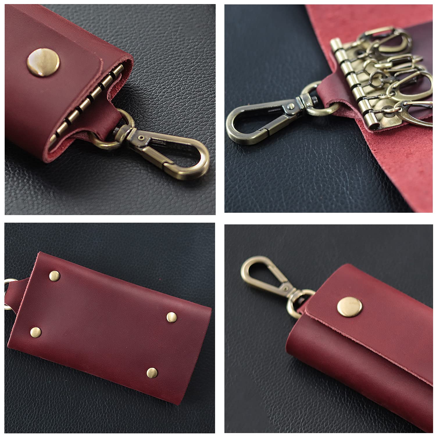 Genuine Leather Key Holder for Men - Waist Hanging Key Protector Case - Durable & Stylish Men's Gift - Perfect for Outdoor Activities, Travel & Daily Use