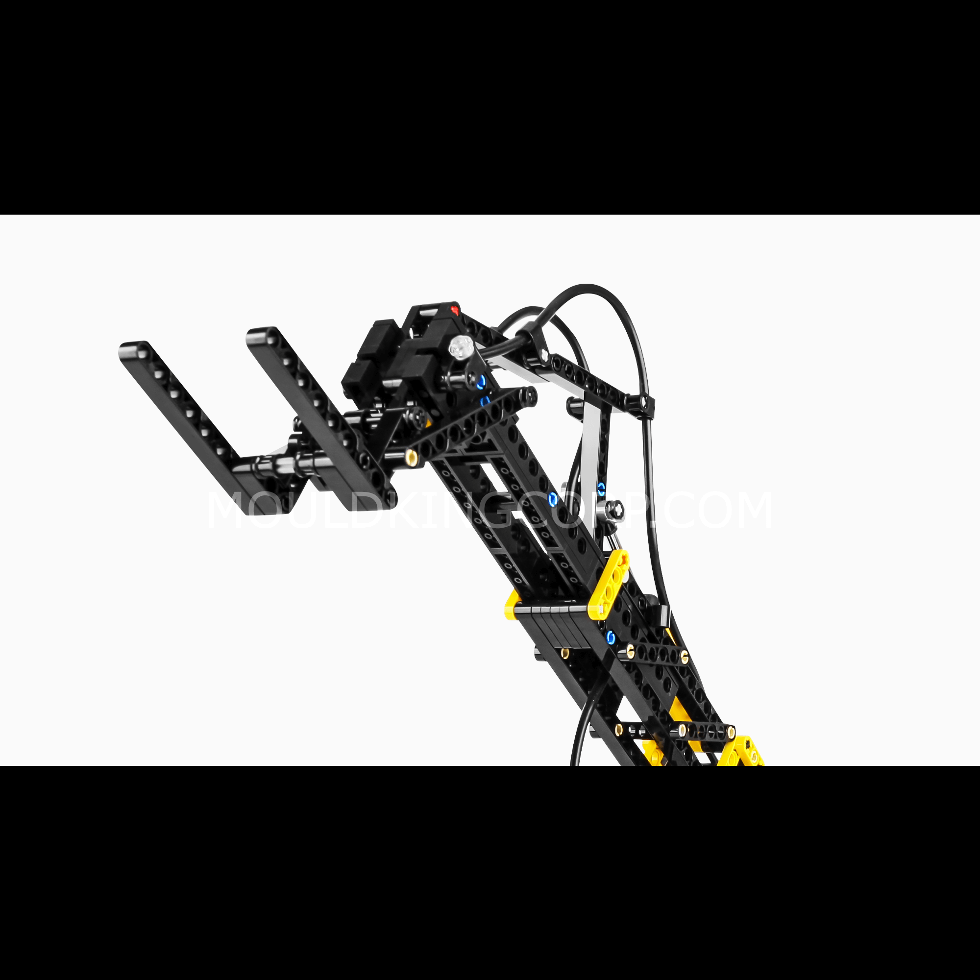 MOULD KING 19009 Pneumatic Forklift Building Blocks Toy Set - 803 PCS STEM Construction Kit for Kids & Adults | Educational Engineering Toy for Creative Play, Birthday Gifts & Classroom Activities