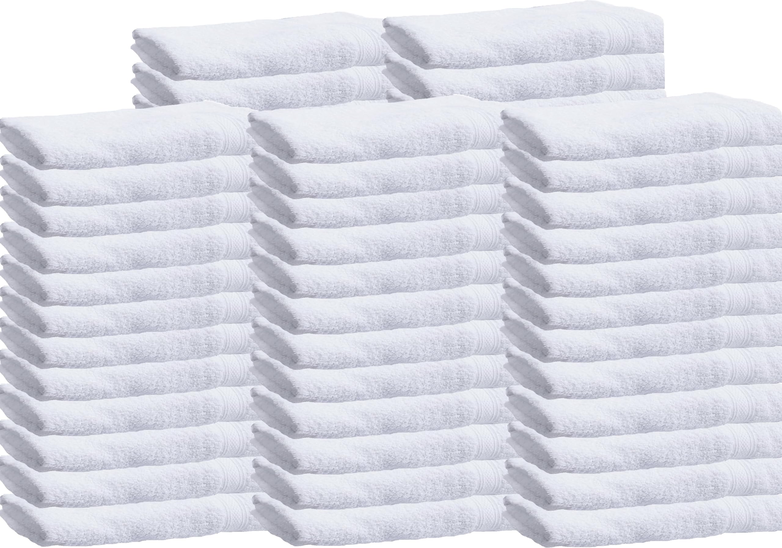 60 Pack 20x40 Inch 100% Ring Spun Cotton Bath Towels - Super Absorbent, Ultra Soft & Fluffy Small Towels - Perfect for Home, Gym, Beach, Salon, Spa, Hotel | Quick-Drying & Lightweight for Daily Use, Travel & Guest Bathrooms