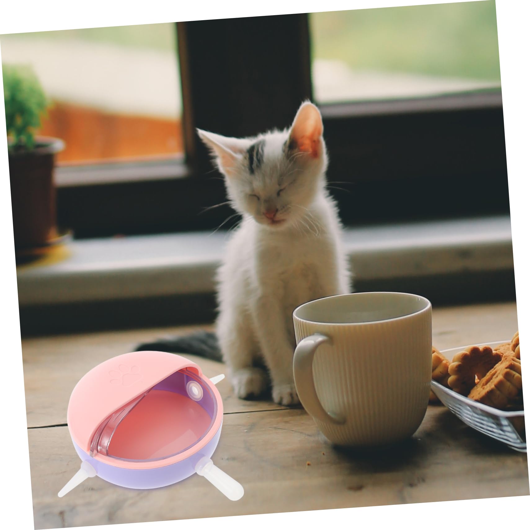 Balacoo Silicone Pacifier Puppy Feeder - Soft Kitten & Dog Nipple Milk Bowl for Small Animals - Bubble Pup Cat Pacifier for Nursing Dogs, Cats, Puppies & Kittens - Perfect for Newborn Pet Care & Weaning Transition