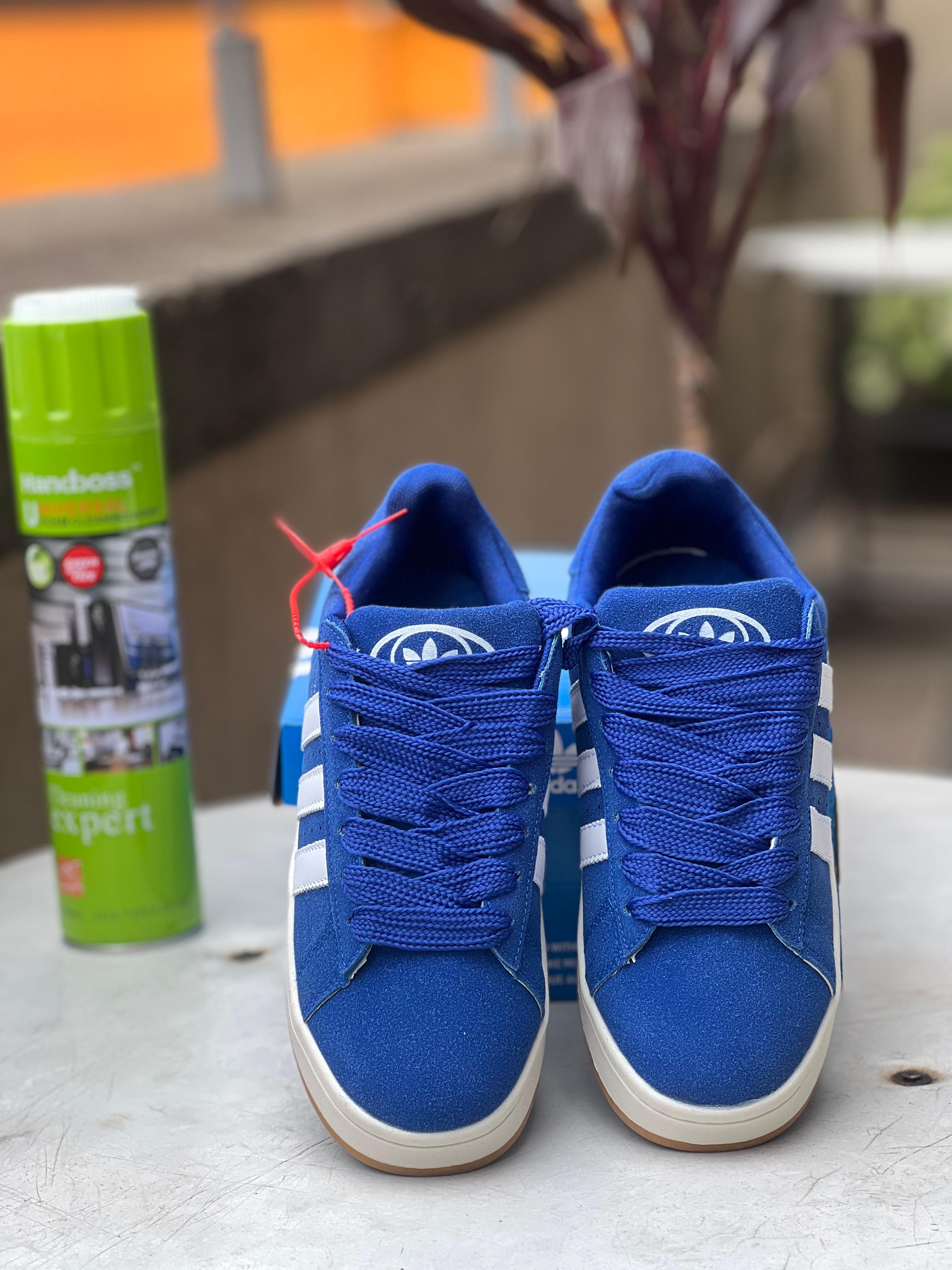 Adidas Campus Sneakers - Blue & White Classic Casual Shoes for Men & Women | Perfect for Streetwear, Gym, and Everyday Comfort