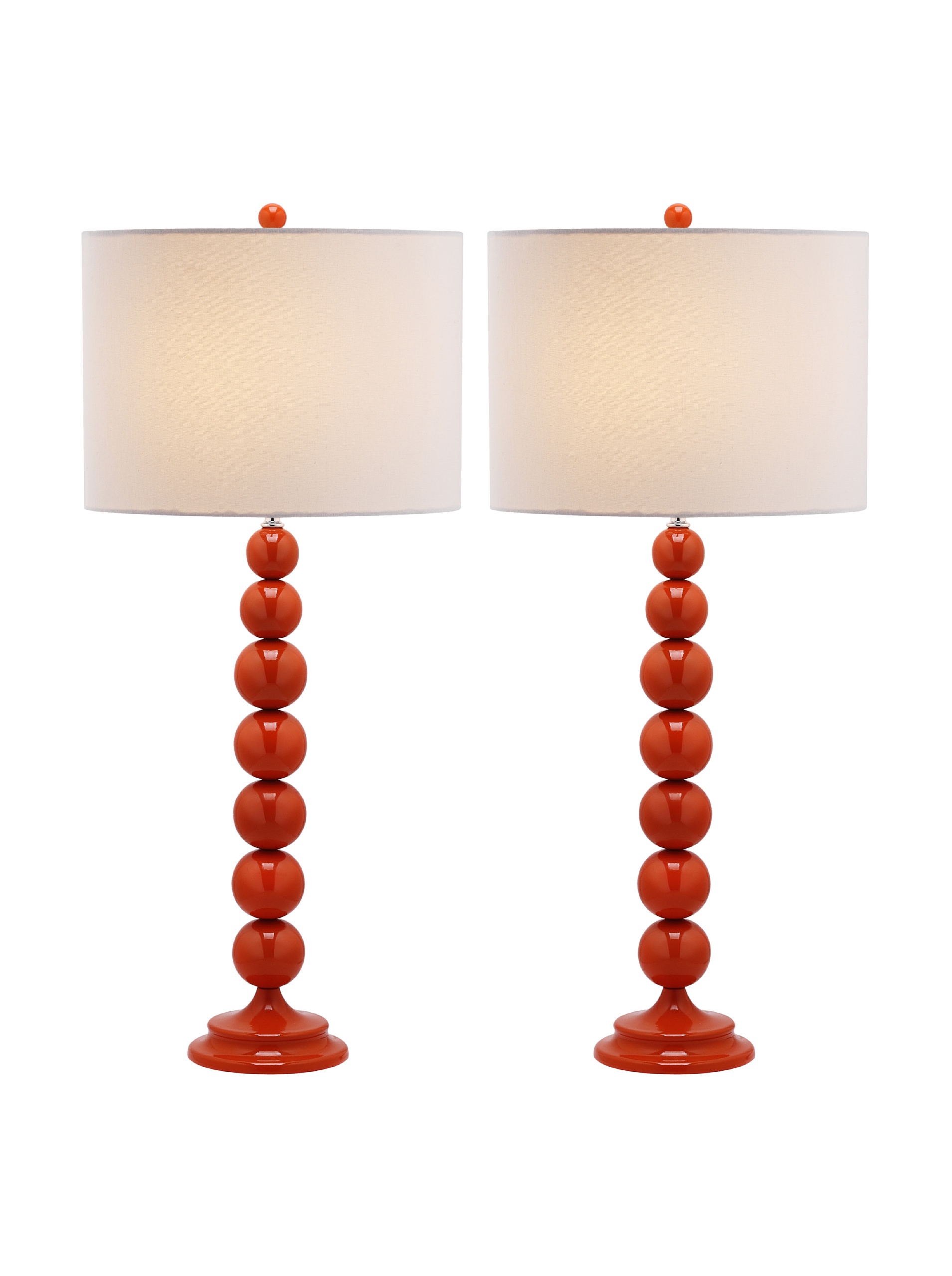 SAFAVIEH Jenna Modern Stacked Ball Table Lamp Set of 2 - 32