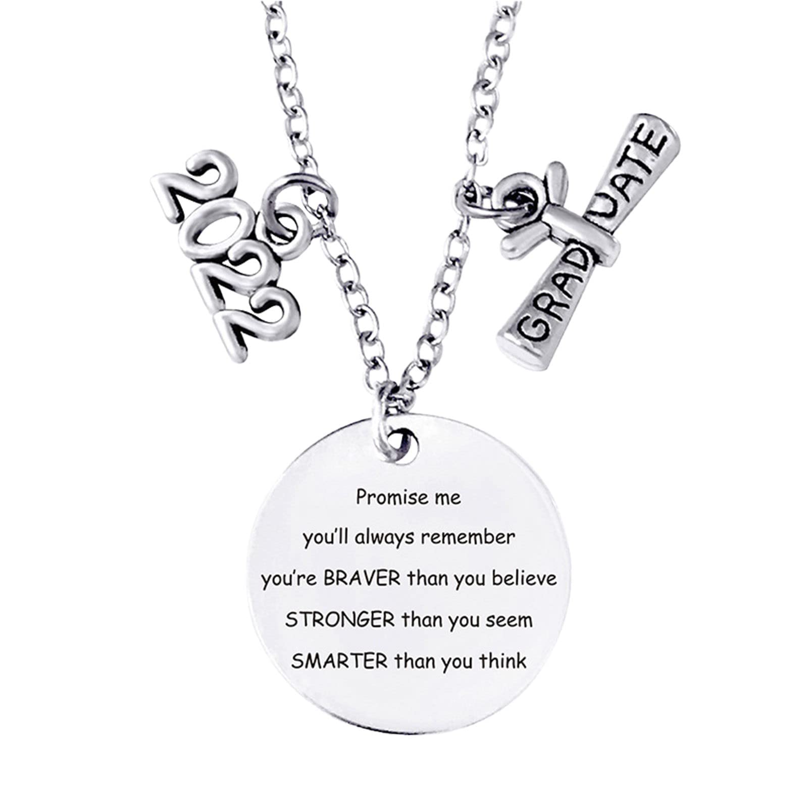 Personalized Floral Name Necklace - Best Long Distance Friendship & Graduation Gift for Her - Perfect for Anniversaries, Birthdays & Special Occasions