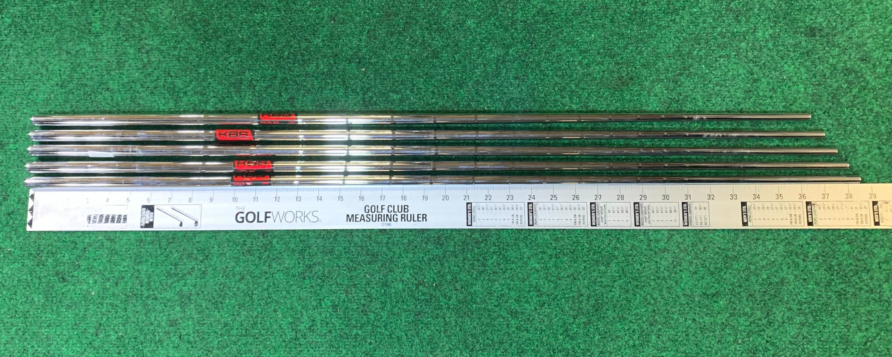 KBS Tour 90 Iron Set Shafts - Stiff Flex (36.5