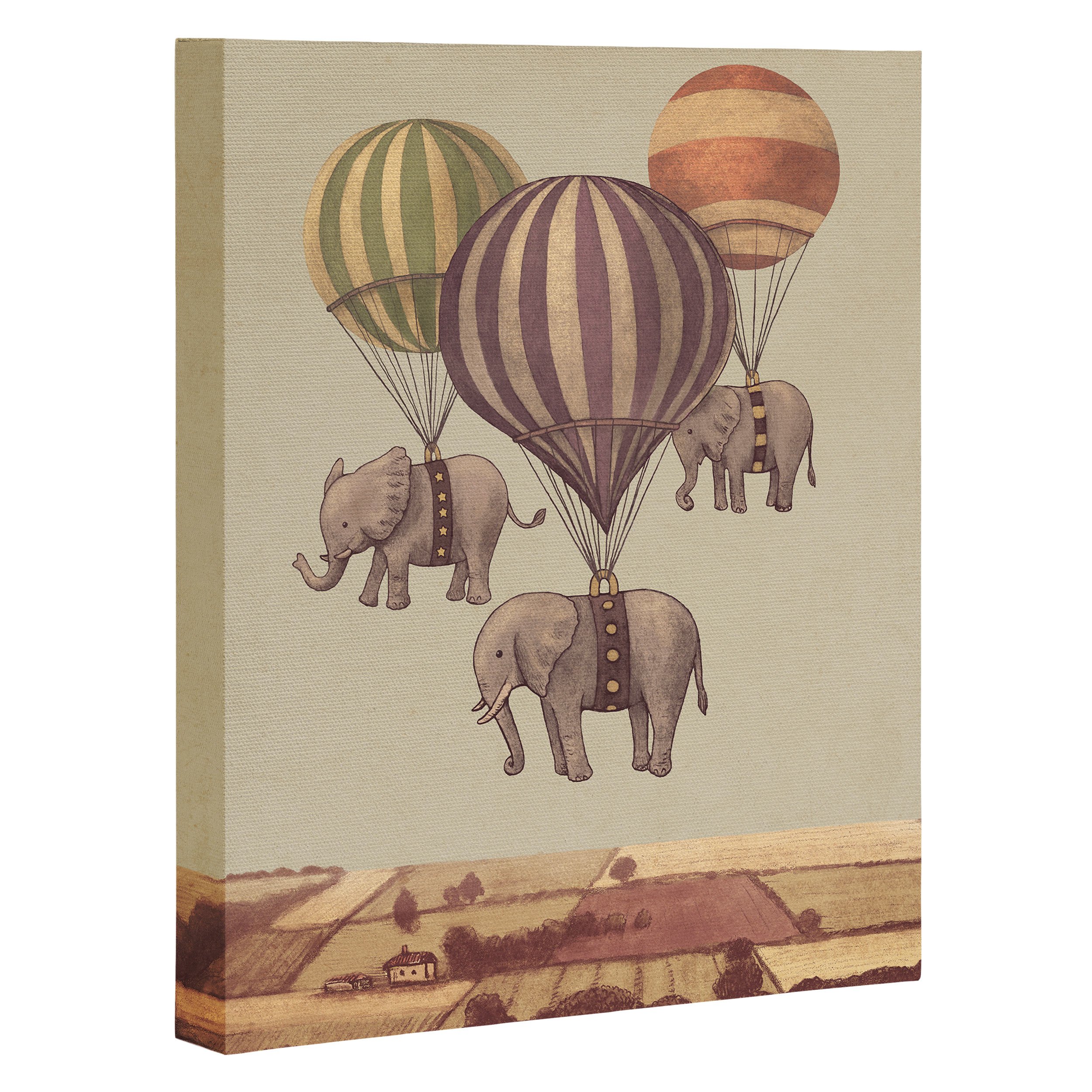 Deny Designs Terry Fan Flight of The Elephants - 8