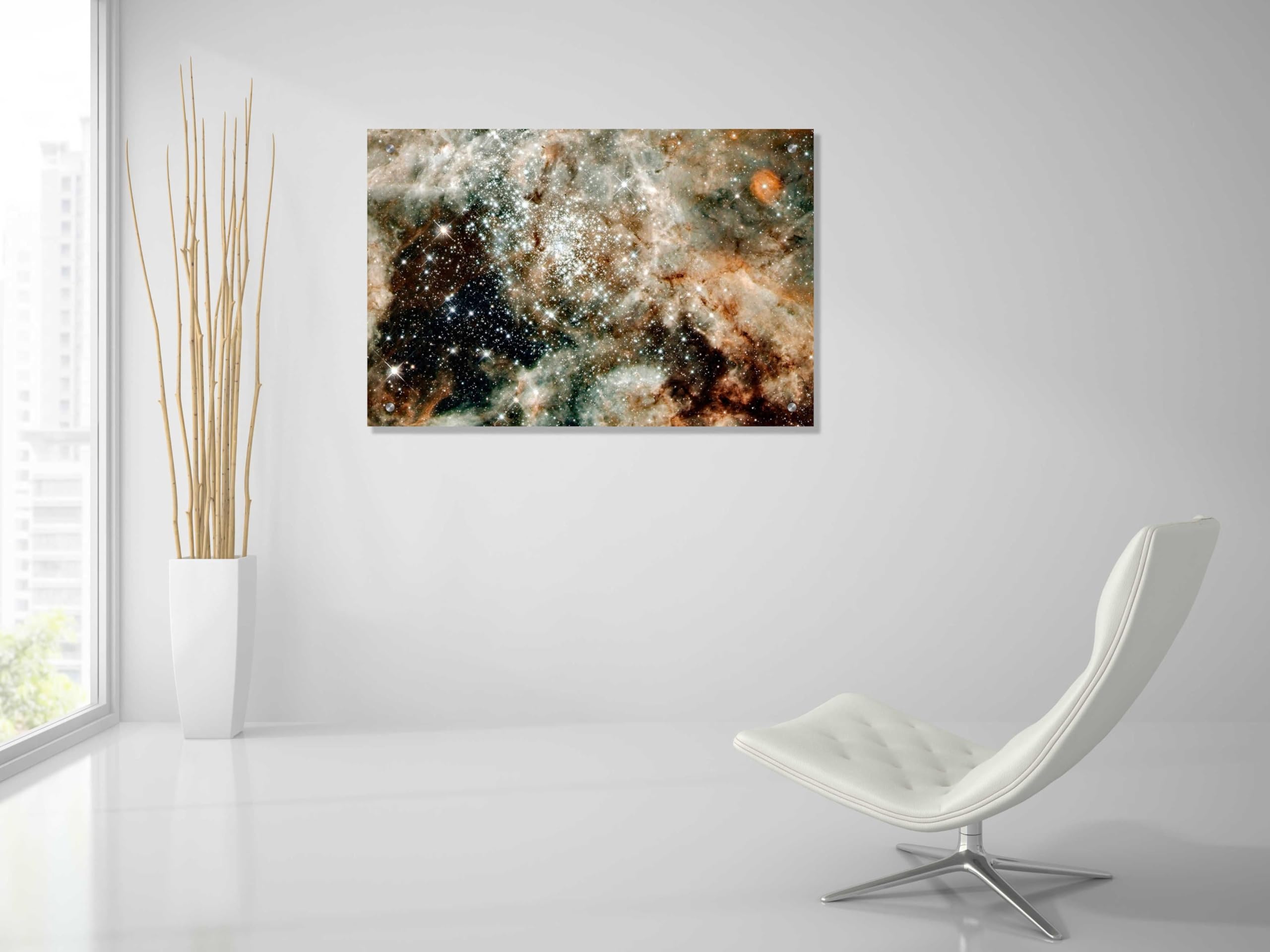 30 Doradus Hubble Space Telescope Acrylic Glass Wall Art Print - 24x36 Inches - Stunning Space Photography Decor for Living Room, Bedroom or Office
