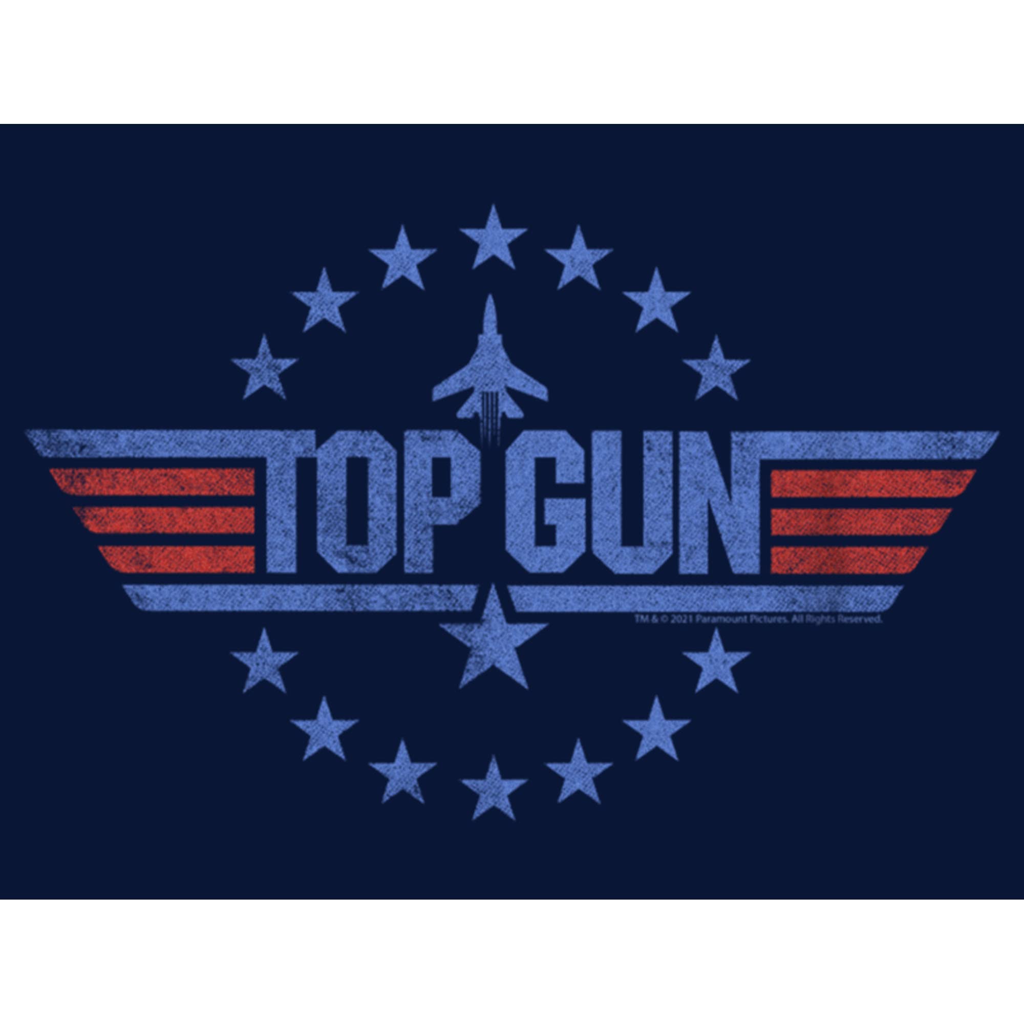 Boys Top Gun Circle of Stars Logo Graphic T-Shirt - Cool Movie Inspired Tee for Kids, School, Playdates & Casual Wear
