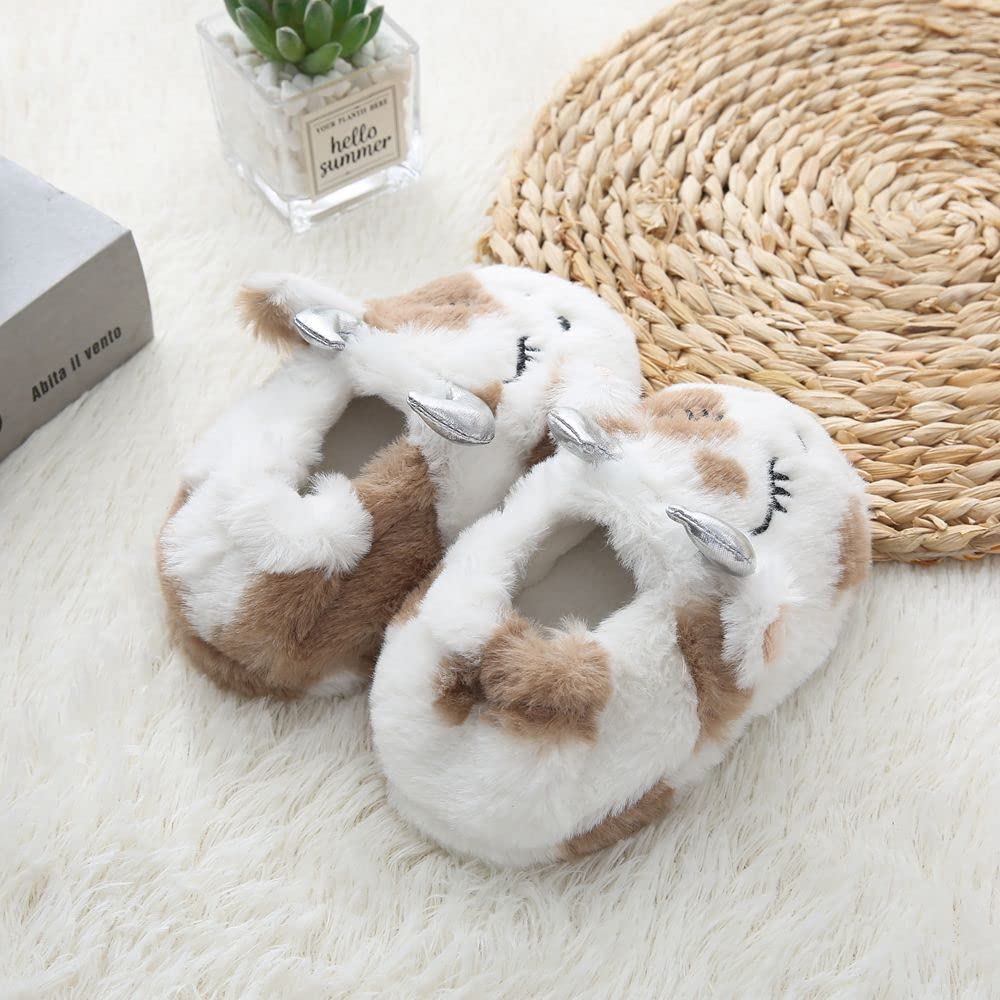 Cartoon Anti-Slip House Slippers for Baby Girls - Soft Indoor Slippers for Toddlers - Perfect for Playtime, Nursery & Home Comfort