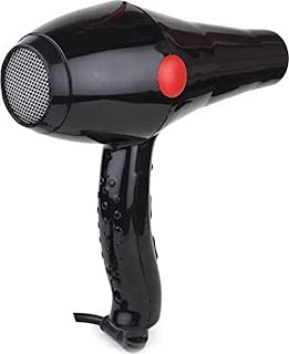 Professional 2000W Hair Dryer for Women & Men - Hot & Cold Air Settings, 2 Speed Options, Extra Nozzle for Powerful Blow Drying (Black) | Salon-Quality Styling at Home, Travel & Daily Hair Care