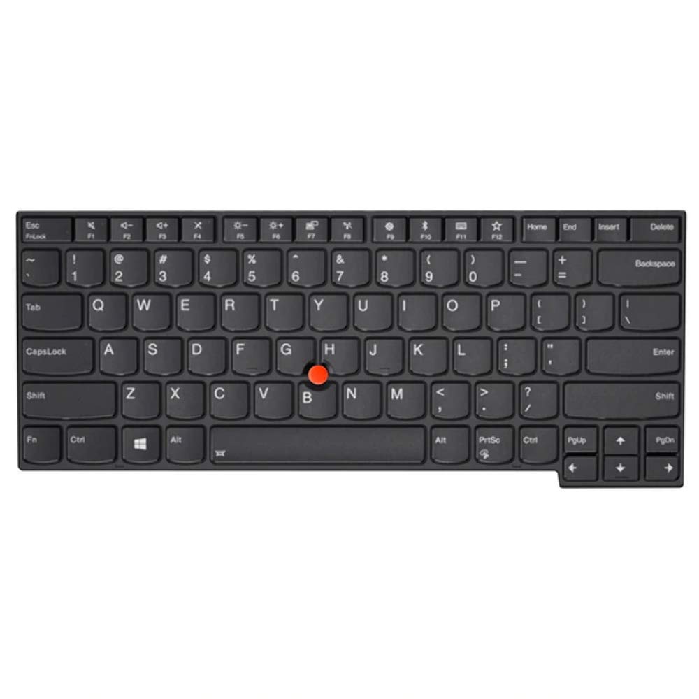 Lenovo Thinkpad T480s/E480/L480 US English Keyboard (01YP280) - Replacement Keyboard for Laptops - Perfect for Office Work, Typing & Coding