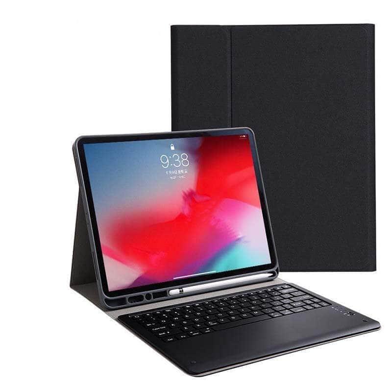 2020 iPad Pro 12.9 Inch Slim Bluetooth Keyboard Case with Apple Pencil Holder | Protective Cover for Work, Study & Travel | Compatible with 4th Gen iPad Pro 12.9