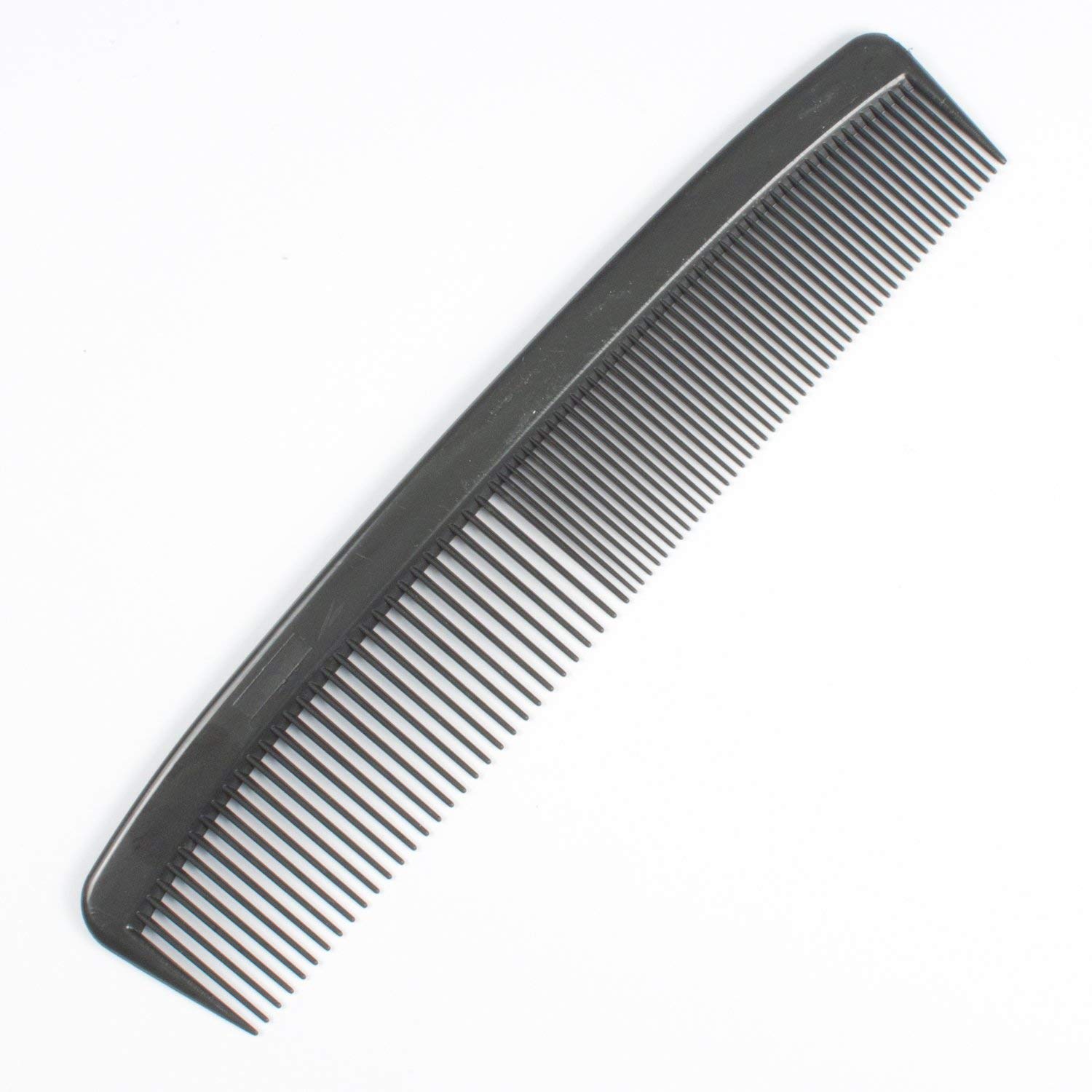 Professional 5-Inch Black Hair Combs for Adults - Pack of 12 - Perfect for Salons, Styling, Travel & Home Use