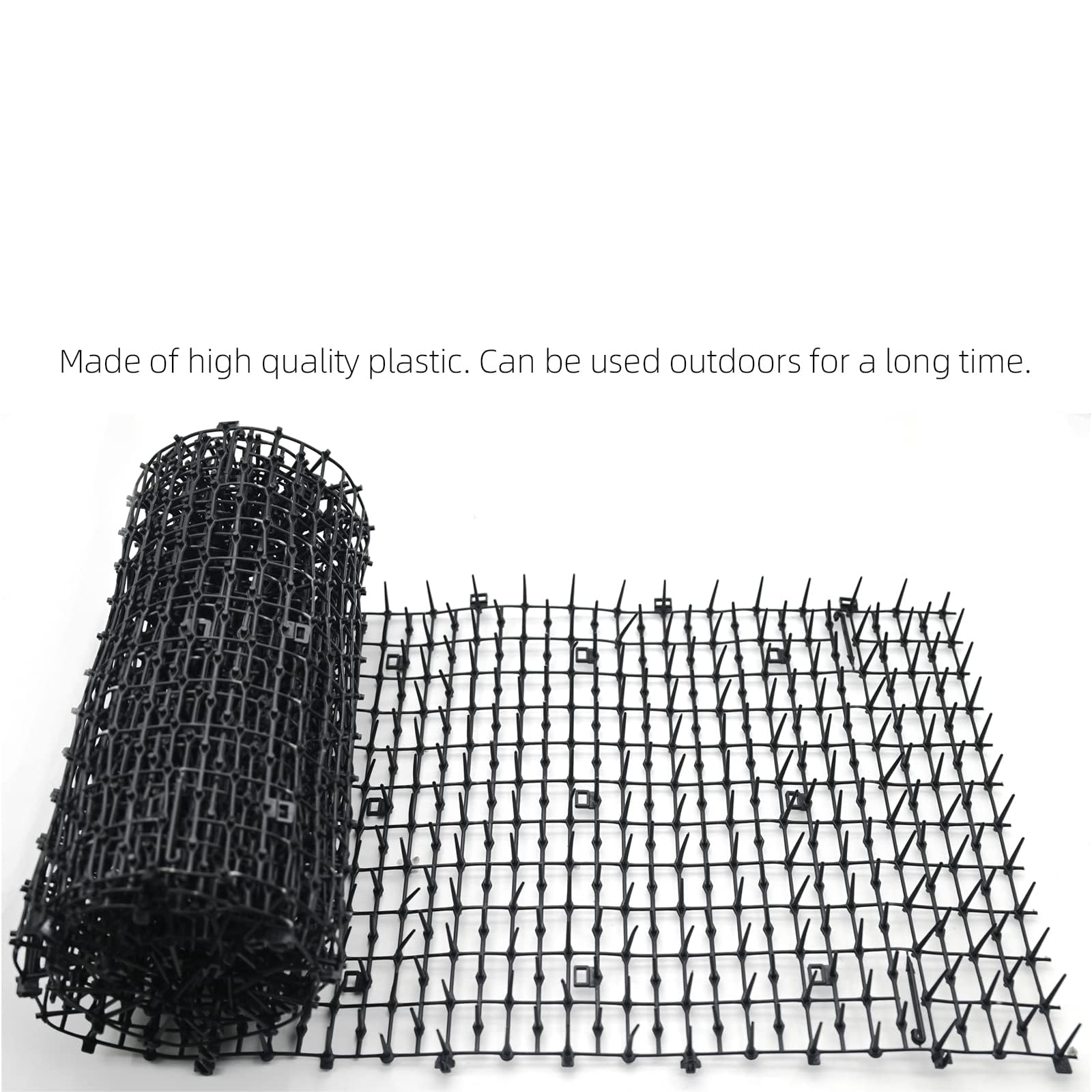 Outdoor Cat Scat Mat with Spikes - 13ft Pet Deterrent for Gardens & Yards