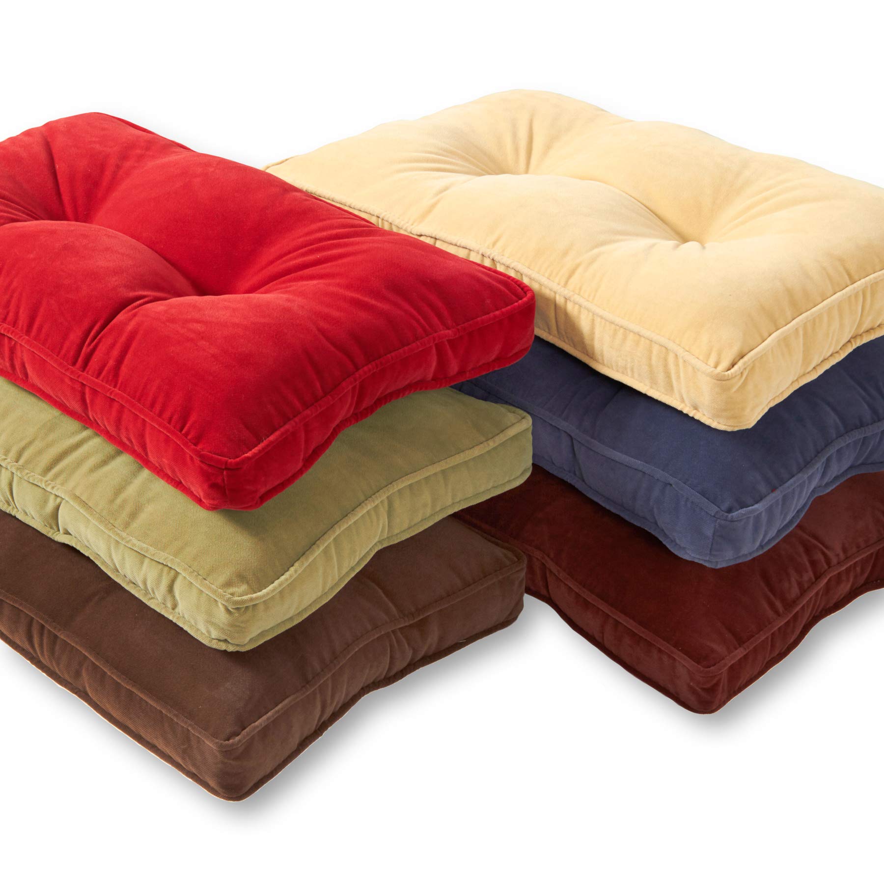 Greendale Home Fashions Hyatt Microfiber 4-Piece Kitchen Nook Cushion Set - Soft & Durable Crimson Red Bench Seat Cushions - Perfect for Breakfast Nook, Window Seat & Dining Bench
