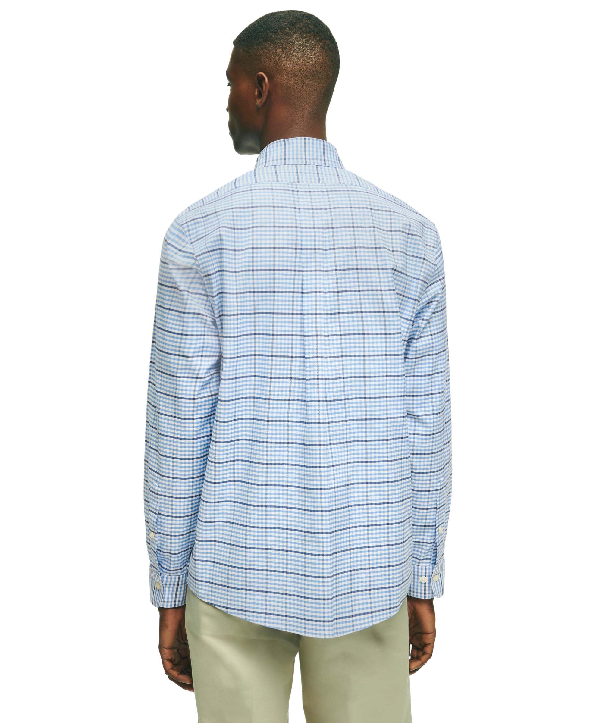 Brooks Brothers Men's Classic Oxford Long Sleeve Button-Down Shirt - Premium Cotton Dress Shirt for Business Casual & Office Wear