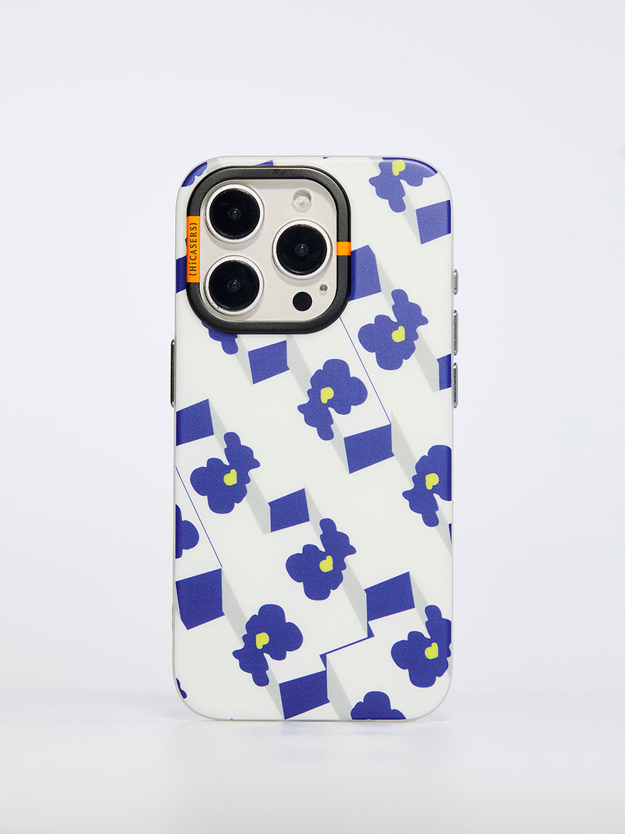 Urban Jungle Case - Deep Cobalt Blue Floral Design Phone Cover | Protective & Stylish for iPhone & Android | Perfect for Nature Lovers & Outdoor Adventures