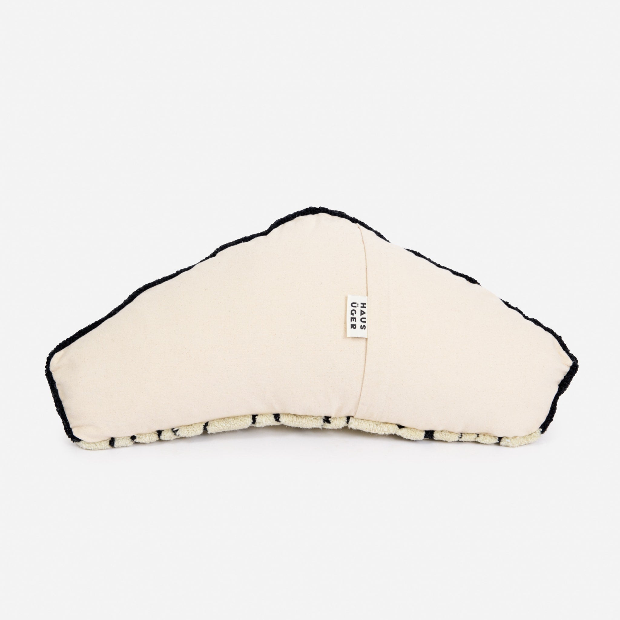 HAUS ÜGER Grid Slim Cushion 40x80cm - Off White Decorative Throw Pillow for Sofa, Bed & Home Decor - Perfect for Living Room, Bedroom & Office